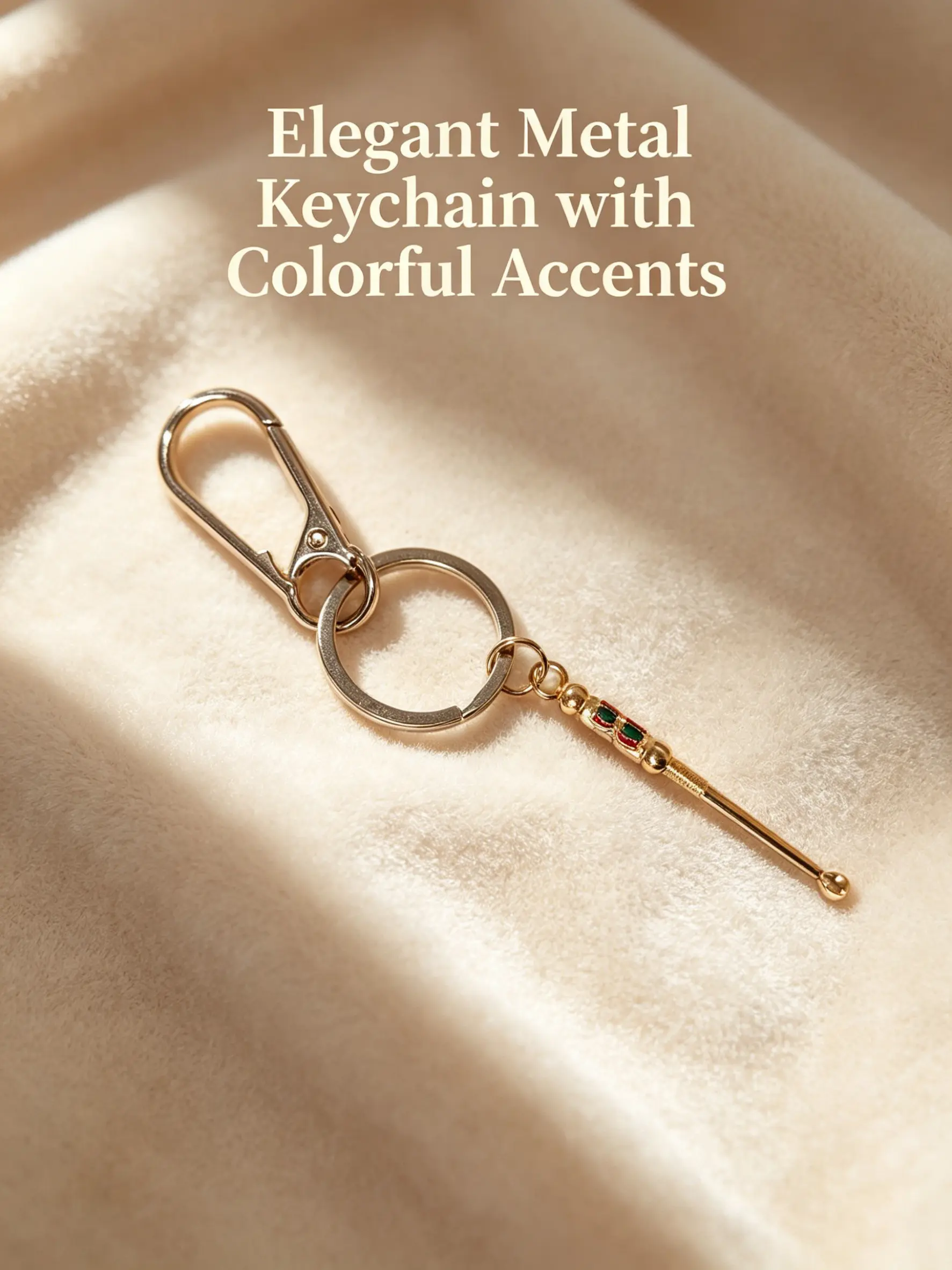 1pcs Ear Pick Keychain, 2-In-1 Keychain Ear Pick, Cute & Functional, Mini Vintage Ear Pick, Exquisite Metal, Daily Carry Accessory