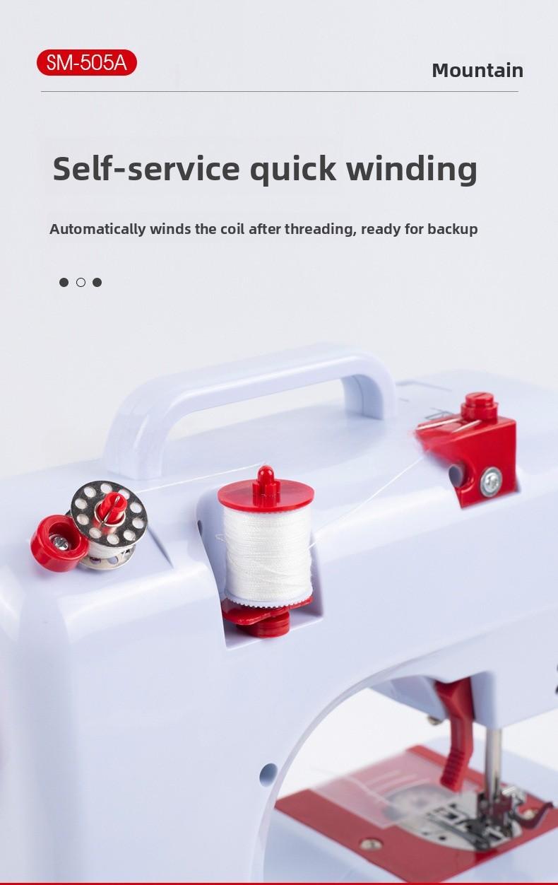 Aolai505 Household Sewing Machine Compact Hemming Buttonhole Straight Line Sewing