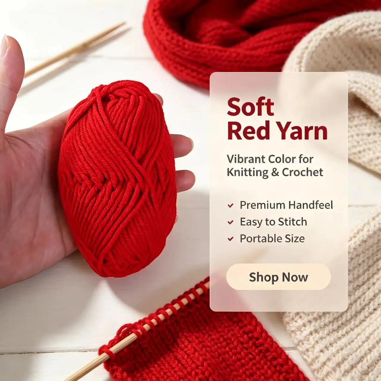 25g Heavy Weight Yarn, Four-Ply Milk Cotton Thread, Doll Making Hook Knitting Fiber, Handmade Crafting Material, Soft and Durable