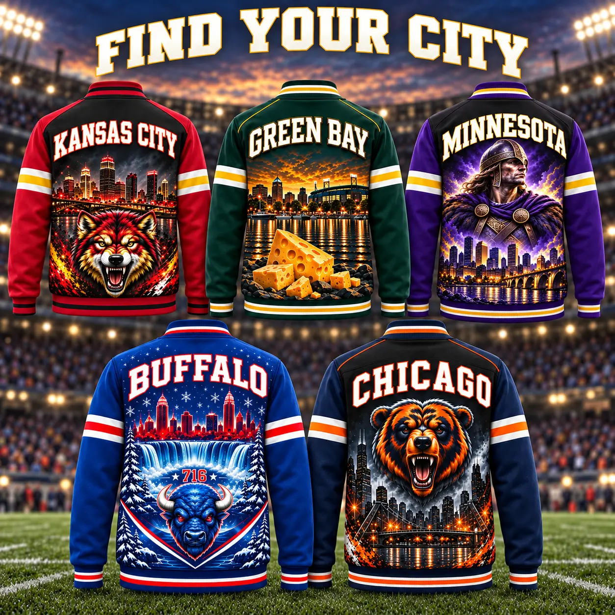 Unisex Color-Block Vintage American Football-Inspired Sports Jacket, DTG Printing All-Over Print, Versatile Everyday Wear-Sports Gift