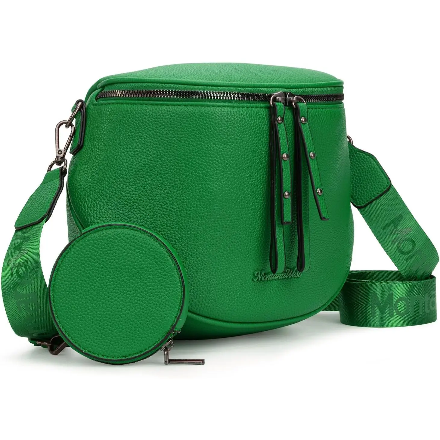 Women's Vegan Leather Crossbody Bum Bag with Coin Purse - Home Organizer Storage Bag