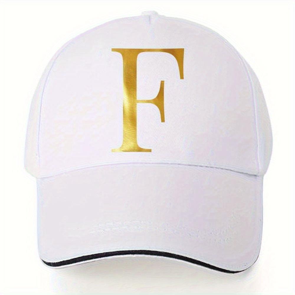 [Lightweight Baseball Cap] Lightweight Baseball Cap |   Adjustable Shoulder Strap, Breathable And Quick Drying - Customizable Golden Letter Design, Suitable for Outdoor Sports And Travel