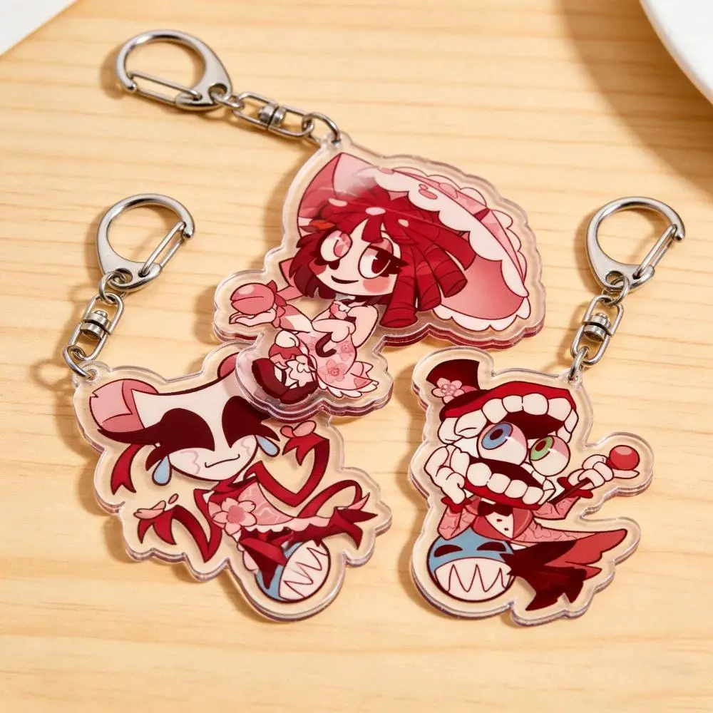 Cute Cartoon Sakura Keychains Jewelry Manga Game Fans Gifts