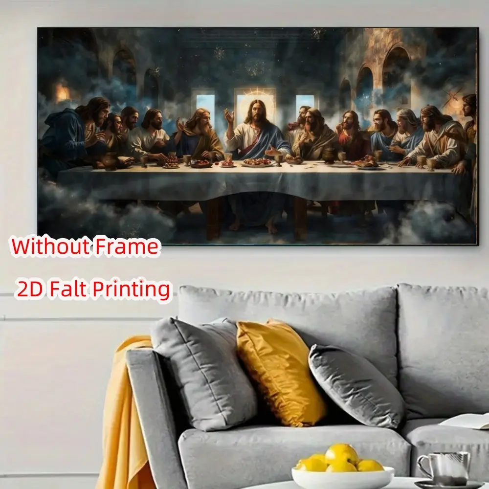 Large Diamond Painting Kit, Last Supper Pattern, DIY Full Circle Art, Frameless, Home Decor, Perfect Gift for Holidays