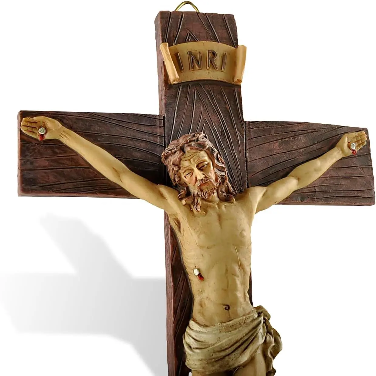 Crucifix Wall  with ,  Catholic Wall Decor, 9.65 Inch |  crucifix wall  with  for prayer rooms, bedrooms, churches or Catholic  decor