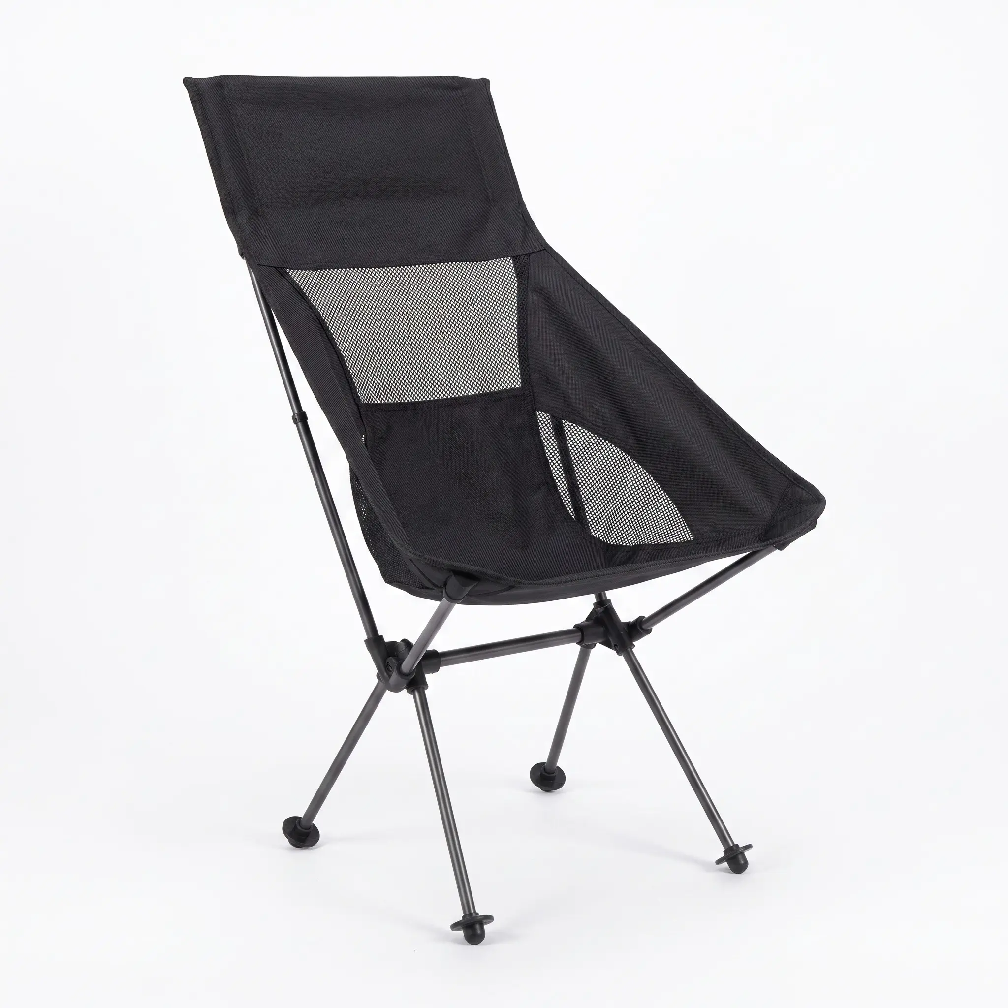 Portable Outdoor Folding Chair, Carbon Steel Lightweight Camping Chair, Leisure Moon Chair for Fishing Beach, Easy to Carry and Set Up, Beach Chair Foldable