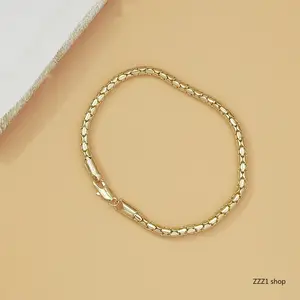 Women's Sports Braided Chain Bangle - Stylish Punk Design - All-Season Accessory - Ideal Gift for Friends