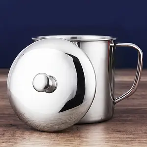 304 Stainless Steel Cup with Lid (25.36 oz, Single Pack) – Durable, Portable Cup for Hot & Cold Drinks; Ideal for Outdoor Camping, Hiking, Picnics, and BBQs.