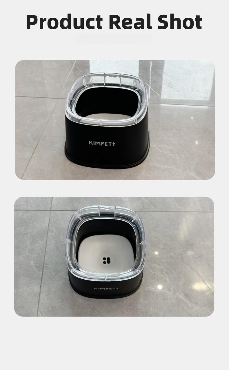 New floating water bowl for pets, keeps mouths dry, and is a water feeder for dogs and cats.