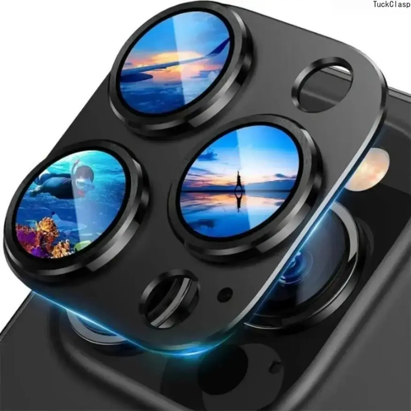 iPhone Series Protective Camera Lens Accessories, 2-Pack Shockproof Tempered Glass Lens Protectors, Durable Scratch-Resistant Camera Cover for Multiple iPhone Models