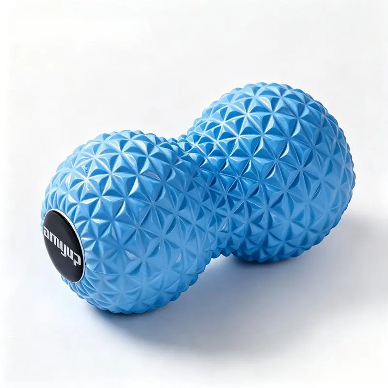 Peanut Shape Massage Roller Ball, EVA Trigger Point Deep Tissue Massager for Neck, Back, Shoulder & Foot Soreness Relief, Portable Yoga Fitness Recovery Therapy Ball
