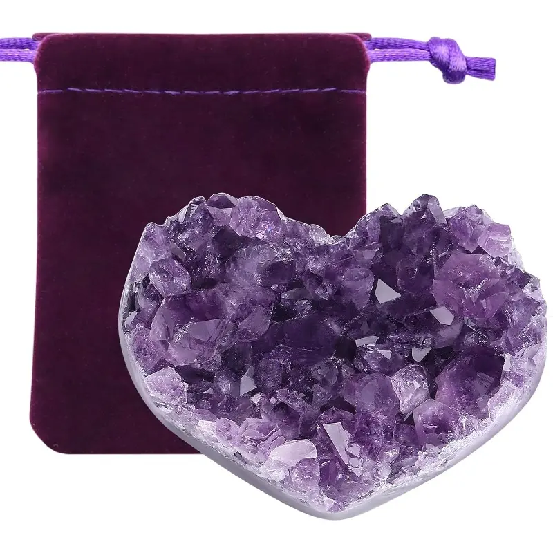 Amethyst Crystals and Healing Stones Purple Gifts for Women Reiki