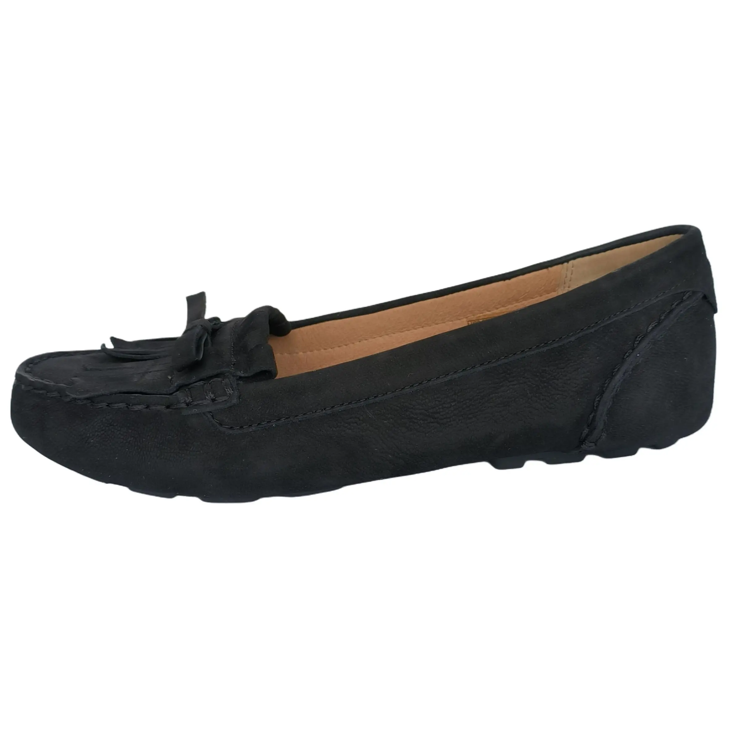 UGG Whitley Driver Sheepskin Retro Comfortable Loafers 1095532-BLK