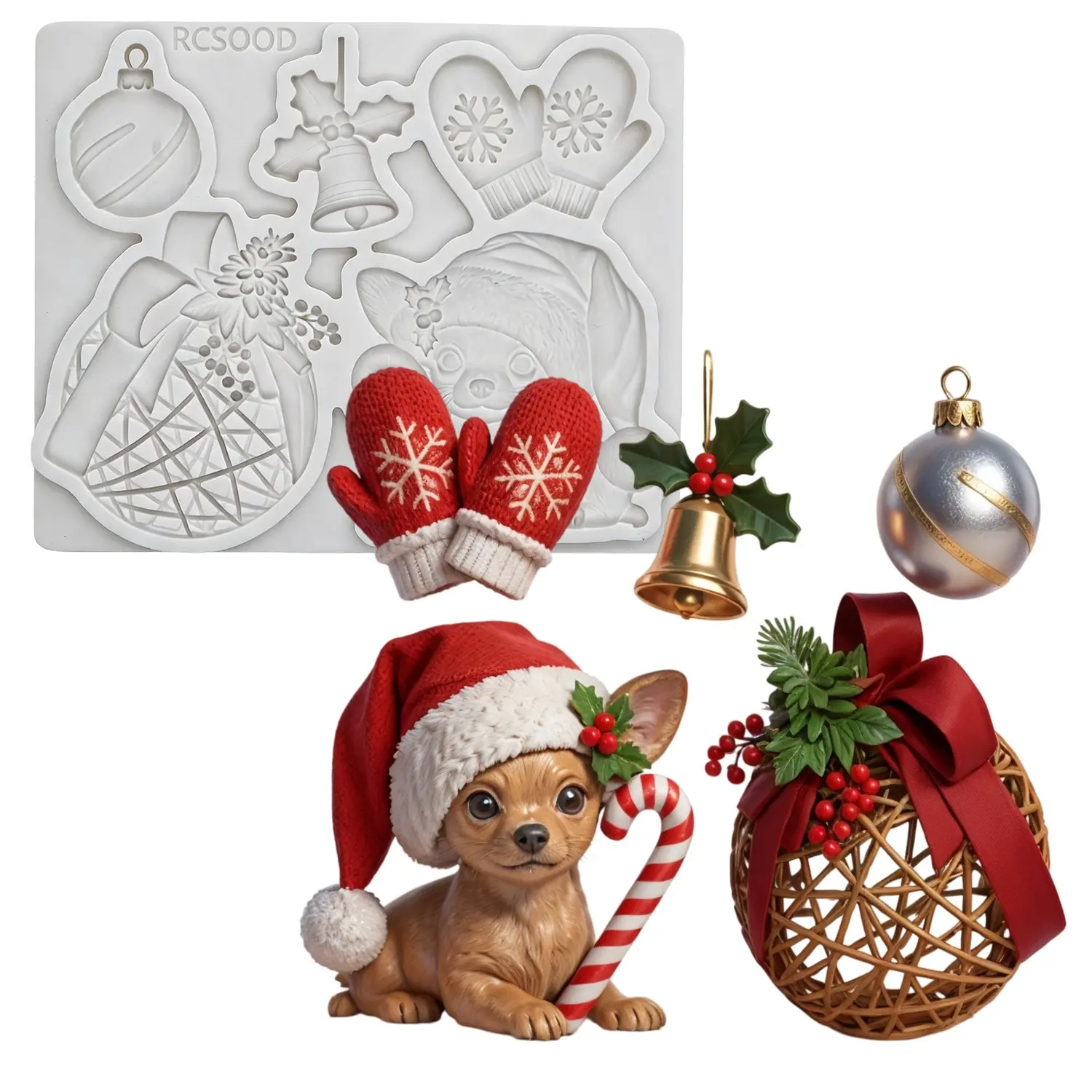Soft Candy Cake Decoration Tool, Sugar Craft Mold, Christmas Chocolate DIY Resin Mold, Baking Tool, Perfect for Holiday Treats
