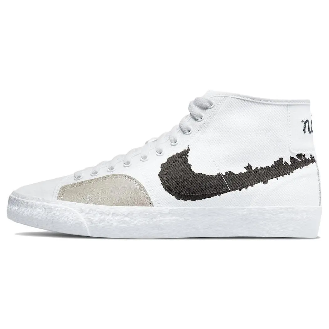 Nike Blazer Court Mid Premium SB 'White Black' DM8553-100