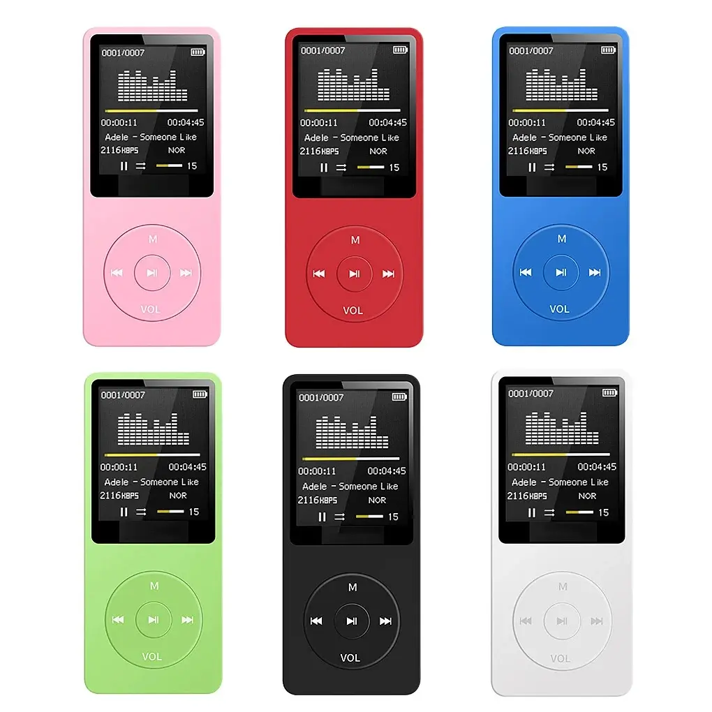 Bluetooth-compatible Mp3 Music Player Lossless Portable Fm Radio External Ultra-thin Student Sports Walkman Mp3 Player Recorder Portable Mp3 Player