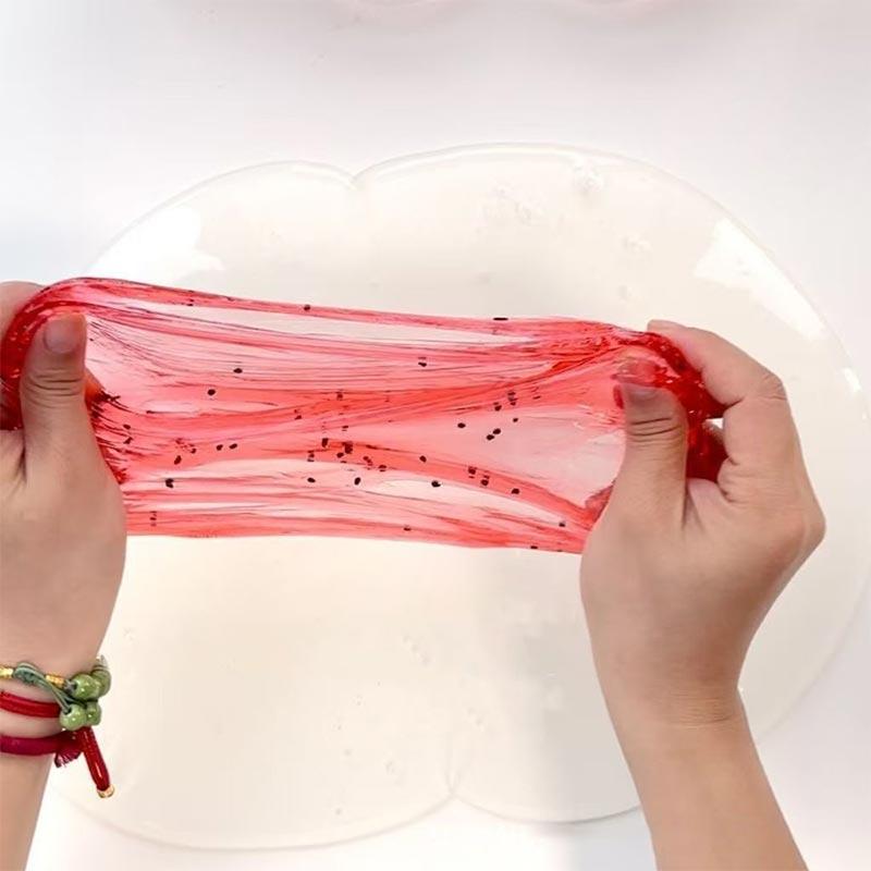 300ml Bucket Fruit Flavor Extruded Bubble Gel Transparent Fake Water Children's Non-toxic Mucus Decompression Crystal Mud Gift 300ml Bucket Fruit Flavor Extruded Bubble Gel Transparent Fake Water Children's Non-toxic Mucus Decompression Crystal Mud Gift