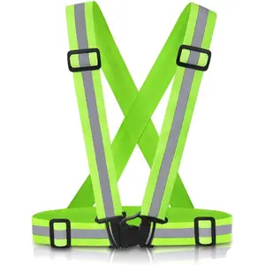 2-Pack High Visibility Vest, Adjustable Size Unisex Sports Safety Gear for Running, Cycling, Unisex Wear Sports & Outdoor Accessories
