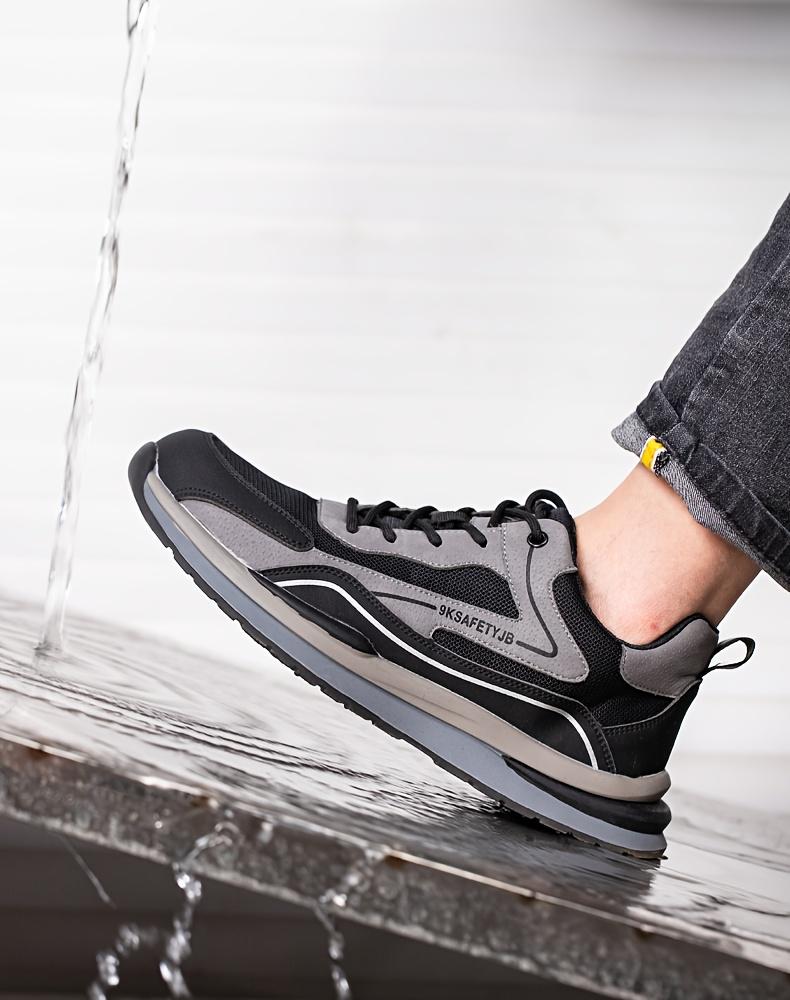 Fashionable New Safety Shoes, Men's Anti Smashing and Anti Piercing, Gardener Work Shoes, Anti Slip and Wear- Farm Protective Shoes