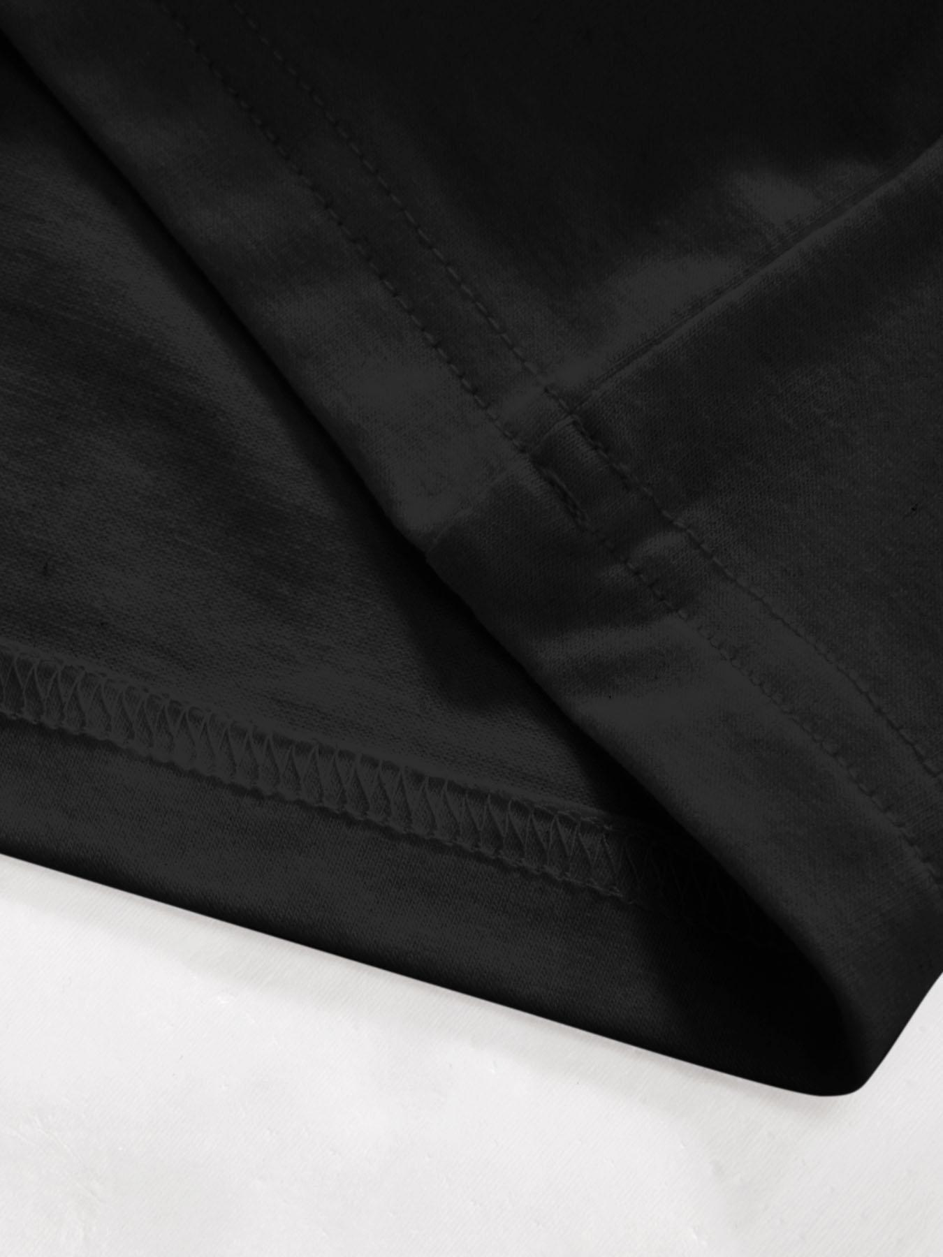 Men's Cotton T-Shirt, Short Sleeve, Phone & Star Print, Loose Fit, Casual Style, Summer Fashion, Outdoor Sports Streetwear