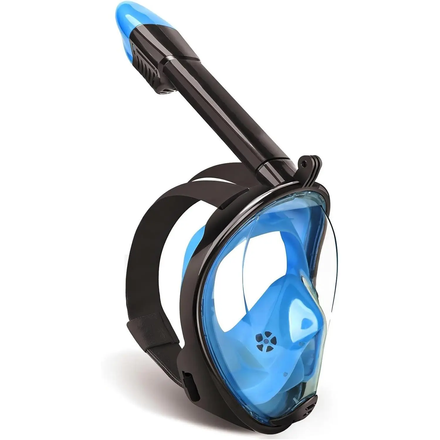 180° Panoramic View Full Face Snorkel Mask for Adults, Anti-Leak Diving Mask with Dry Top System, Detachable Camera Mount, Anti-Fog Snorkels