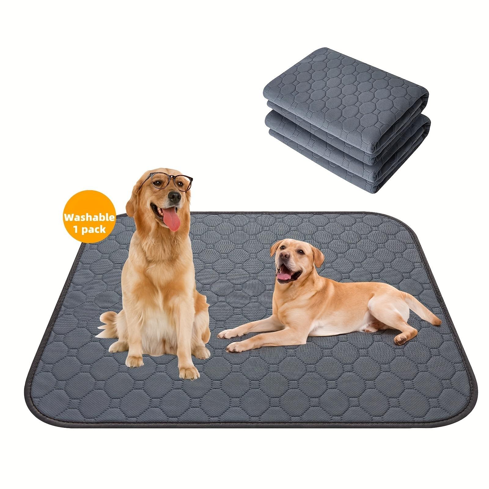 Washable Waterproof Pet Pee Pad, Extra Thick Highly Absorbent Reusable Dog Training Pad, Non-Slip Mat for Small Dogs & Cat Litter Box