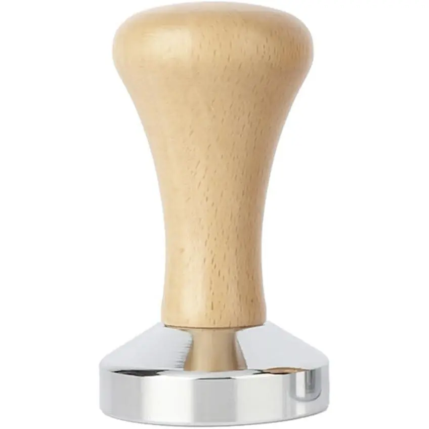 Classic Stainless Steel Espresso Coffee Tamper - 51mm Round Base Press Tool for Espresso Enthusiasts