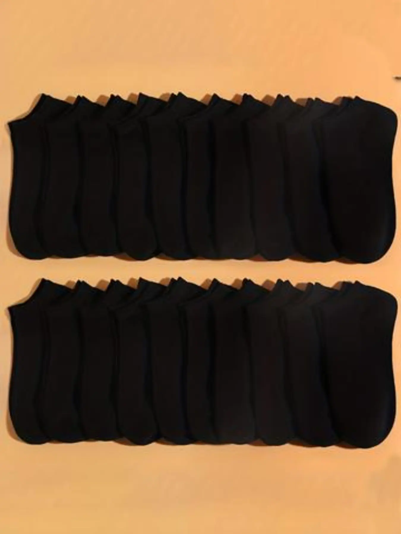 20 Pairs Kids' Breathable Comfort Socks, Plain, Non-Slip Ankle Socks, Sweat-Wicking, Casual All-Season Socks for Boys Girls