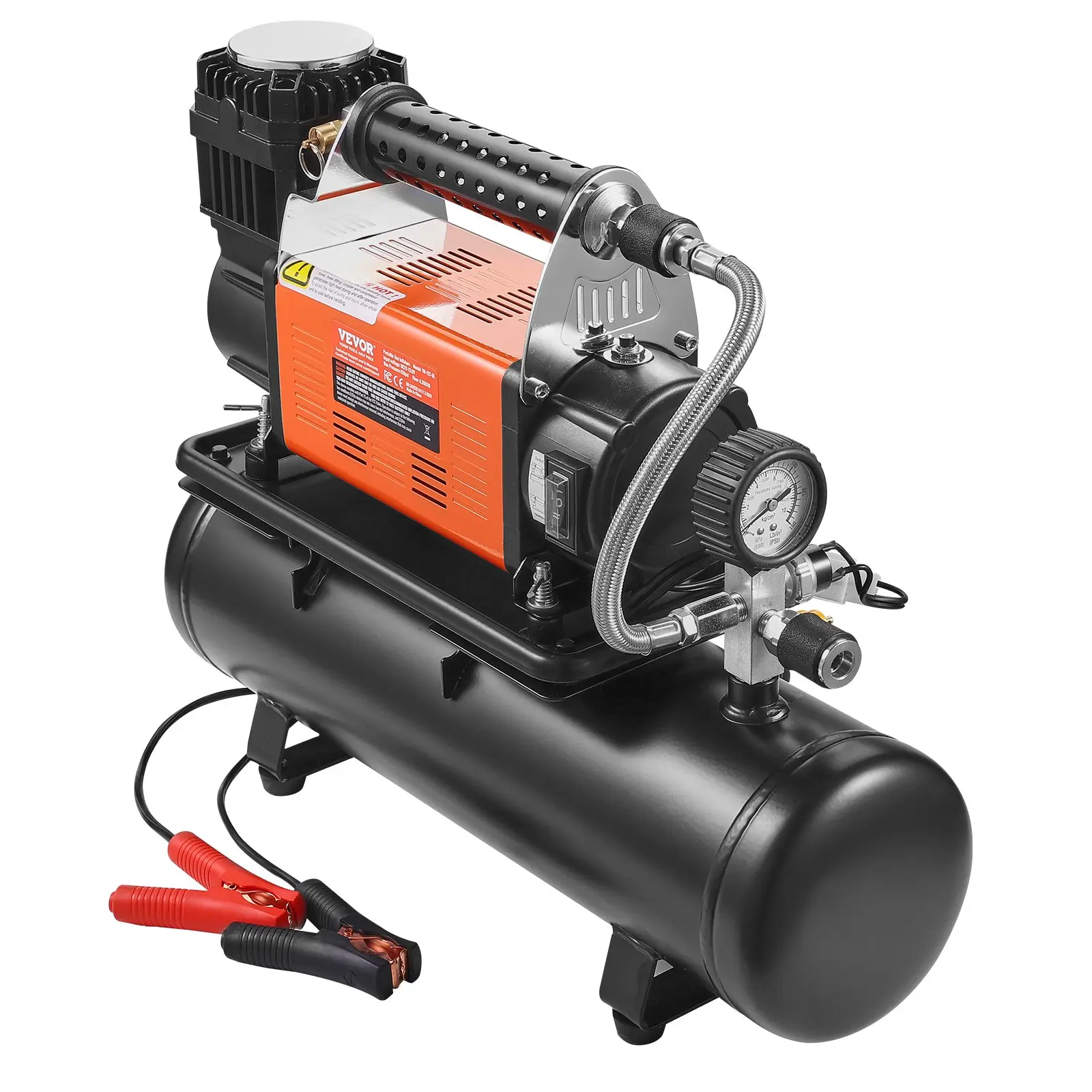 【DealsForYouDays】VEVOR 12V Heavy Duty Air Compressor with 6L Tank Kit, 6.35 CFM Portable Tire Inflator, 150 psi max Offroad Tool with Digital Gauge for Tire Inflation in Trucks, SUVs, 4x4s