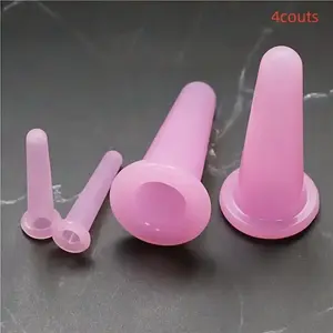4/8 Eye Lift Suction Cups Set, XS Vacuum Massage Tool, Silicone Facial Suction Cup Kit (2 Small + 2 Large), Beauty Tools for Face Care