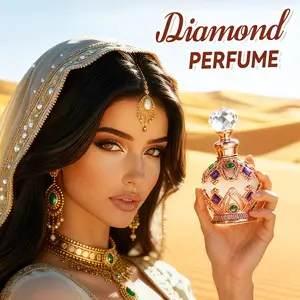 Dubai Women's Perfume Oil Scent, Long-Lasting Fragrance Essence, Arabian Fragrance, 15ML True Self Aroma, Middle Eastern Spray