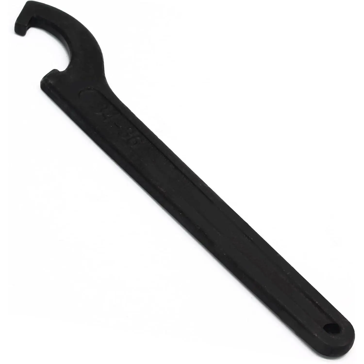 C Hook Spanner Wrench, Black, for 34-36mm Round Nut Collet Chuck | Adjustment Hook Wrench Tool, Carbon Steel