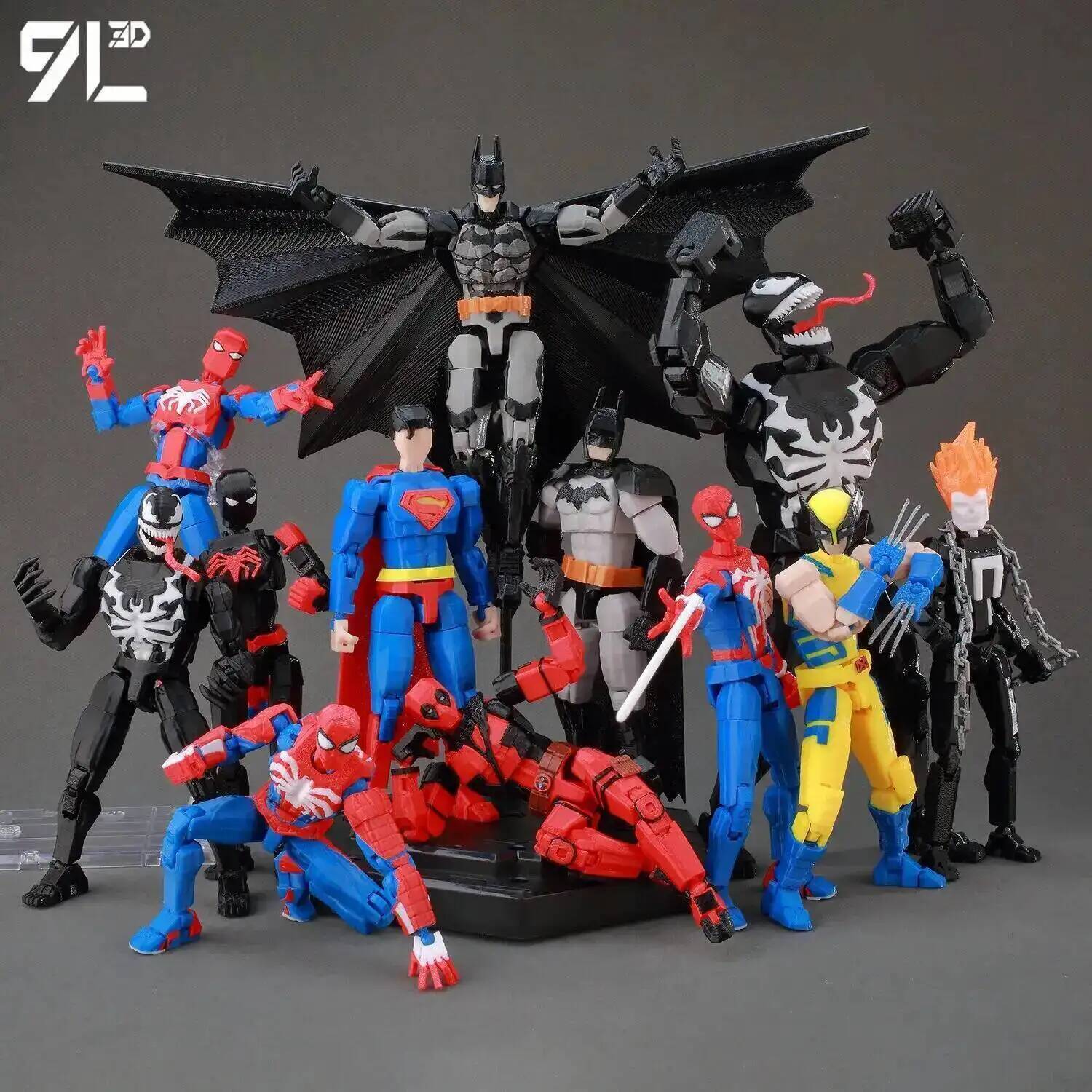 9L3D Printed Dummy 13 Lucky 13 T13 Invincible Omni Warrior  Articulated American Comic Collectible For Your Desk Gift For Friend