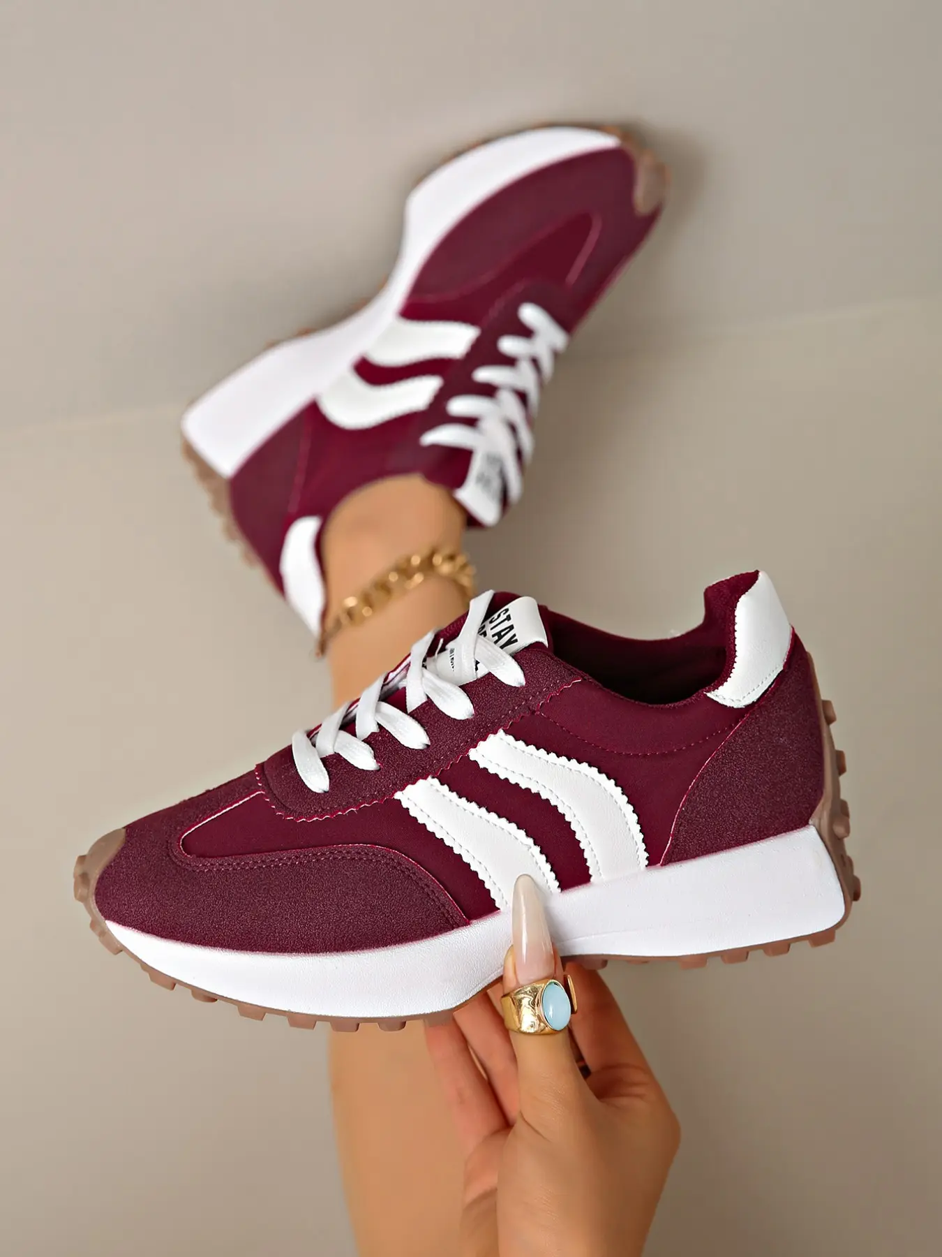 New Women's Aggressive Running Shoes, Comfortable Walking Shoes, Durable Design, Perfect for Daily Wear, Lightweight and Breathable