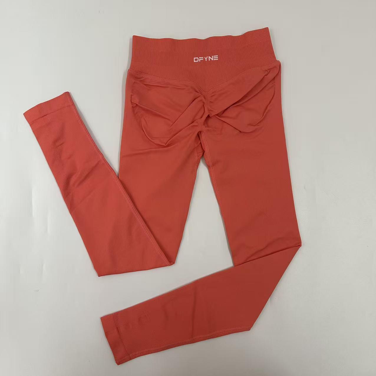 Dfyne Impact High-waist women's tight-fitting trousers and seamless yoga pants, suitable for sports, cycling and outdoor activities.