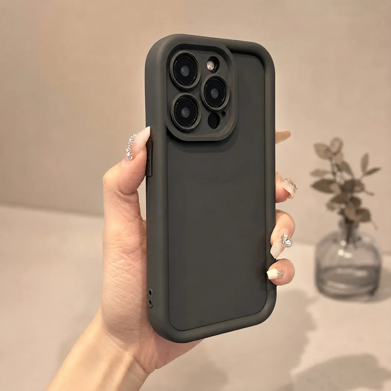 Solid Color Matte Soft Phone Case - Mobile Phone Case Transparent White Black for Men Women for iPhone 17 Phone Case 16 15 14/ iPhone 13 Phone case /12 11 XS XR X  Mini Plus Pro Max SE & Galaxy S26 Ultra,Shockproof Protection.,Festive,Snowman,Dual,Layer