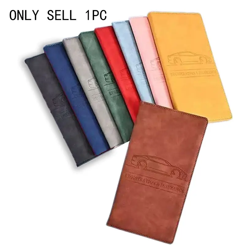 Driver's License Holder Car Document Organizer, PU Leather Passport Wallet, ID and Insurance Holder, Multiple Colors Available, Passport Holders