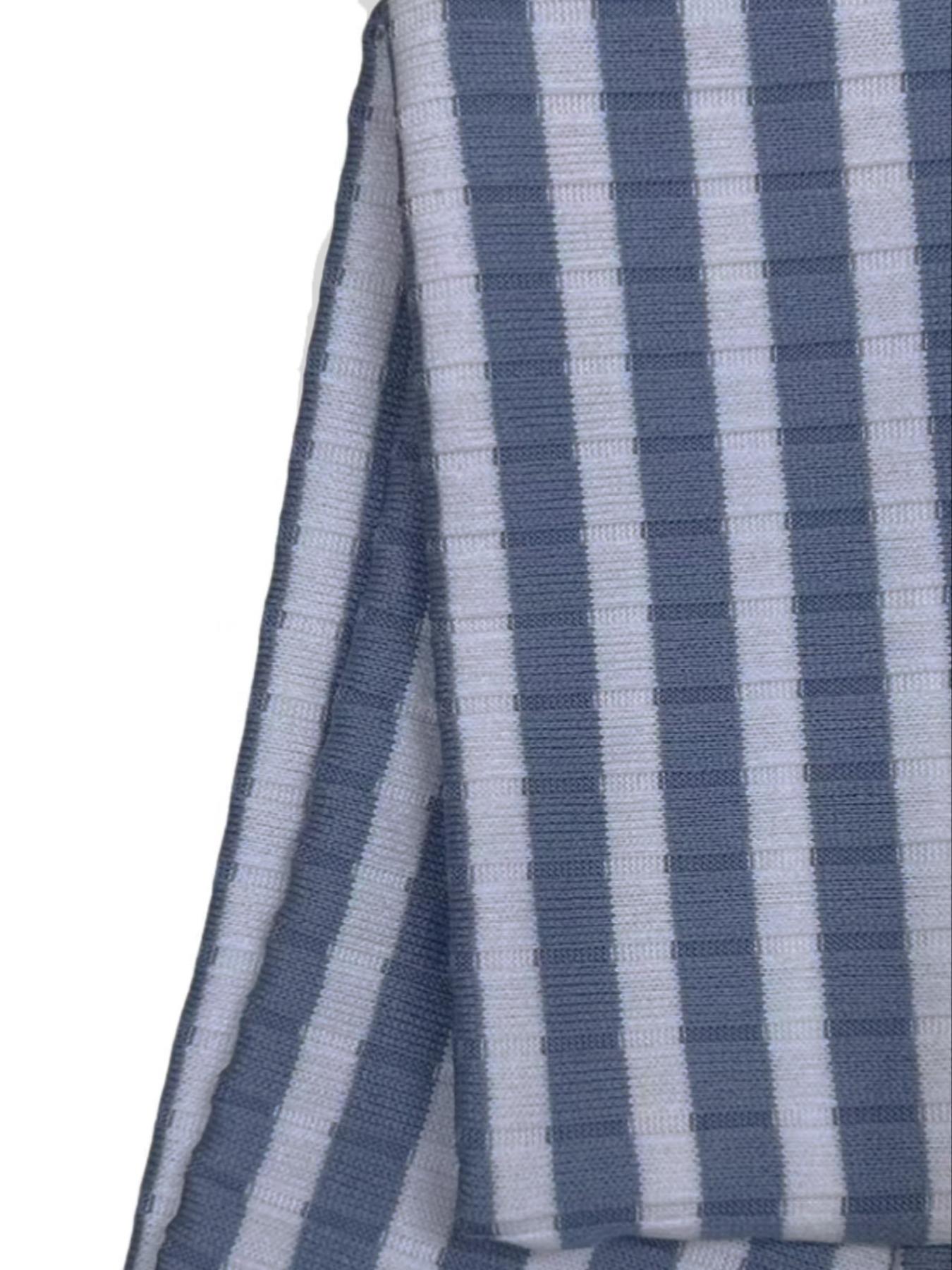 Women's Striped Casual Low Waist Pants, Fashionable Knitted Long Trousers for Daily Wear, Stylish Ladies' Clothing