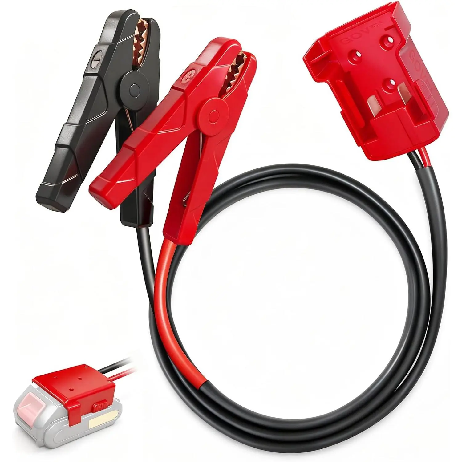 M18 Jumper Cables for Milwaukee 18V Batteries |   2FT 8AWG Booster Cable with Alligator Clips |   Jump Start Cars/RVs& Charge Tools |   392 ° F/200 ° C Silicone Wire Heat Resistant (Battery Not Included)