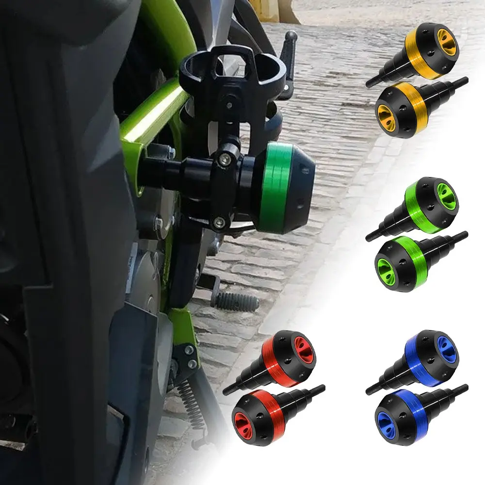 CNC Aluminum Alloy Anti-Fall Ball for Motorcycle Frame Slider, Engine Shell Protector, Universal Fit Scooter Electric Bike, Anti-Tip Anti-Collision,Crash Protector, Multi-Color Options, Upgrade Parts
