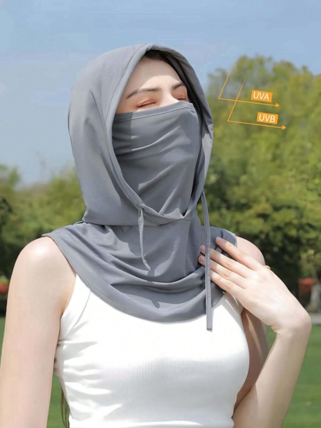 1-piece and multi piece sets, three in one multi-functional neutral ice silk sunshade balaclava hat, sun proof, Tactical Windproof, warm, suitable for outdoor cycling, skiing, unisex, couple style