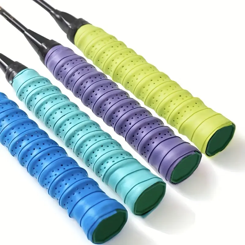 10pcs Premium PU Grip Tape for Badminton & Tennis Rackets - Super Absorbent, Non-Slip, Quick-Dry, Sweat-Resistant for Ultimate Comfort