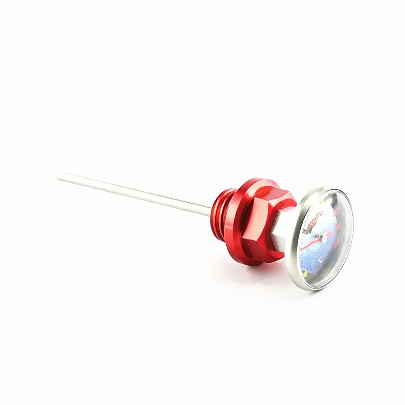 Universal Motorcycle Oil Level Gauge Temperature Sensor, Compatible with 110cc/125cc Off-Road Atv, Essential Bike Accessories