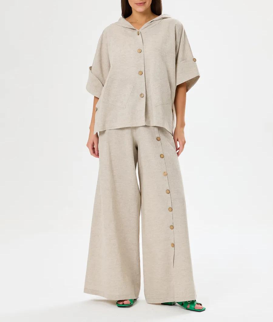 Women’s Spring 2-Piece Hooded Sweatshirt & Pants Set – Casual Loose Fit Outfit