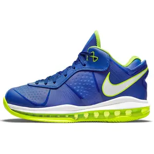 Nike LeBron 8 V/2 Low QS Treasure Blue Retro Basketball Shoes for Men Verifiable, with credentials and supporting global authentication