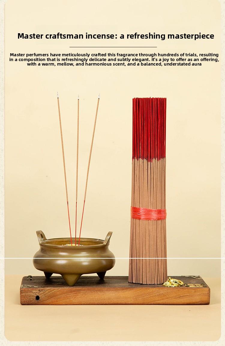 High-end Handmade Bamboo Incense Sticks Natural Smokeless Sandalwood Guanyin Incense for Home Use Traditional Flavor aromatherapy fragrance