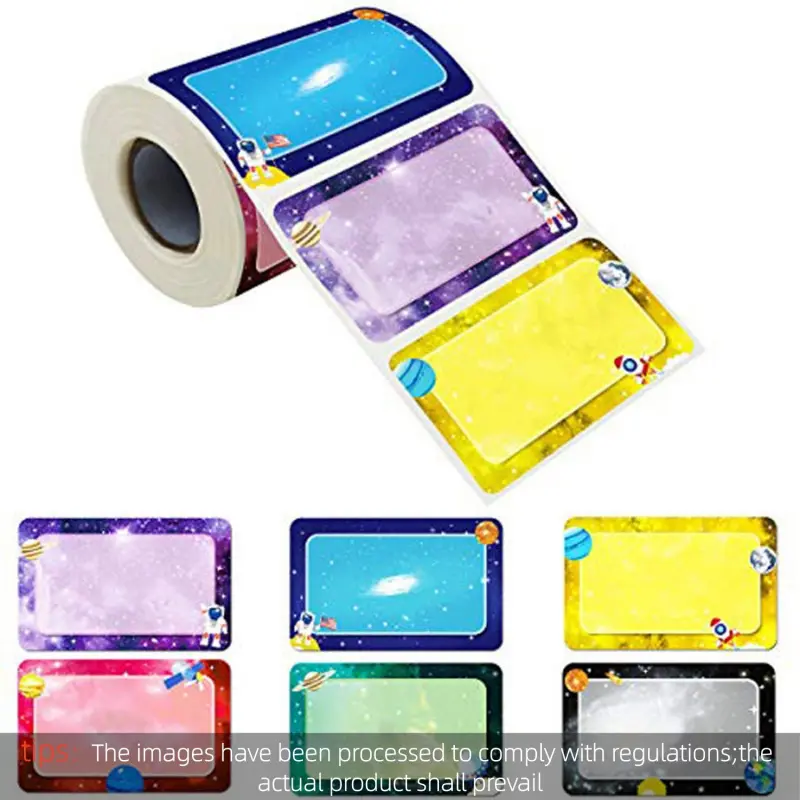 150PCS Cartoon Planet Name Labels Adhesive Name Labels Sticker 2.2x3.5Inch Daycare Labels