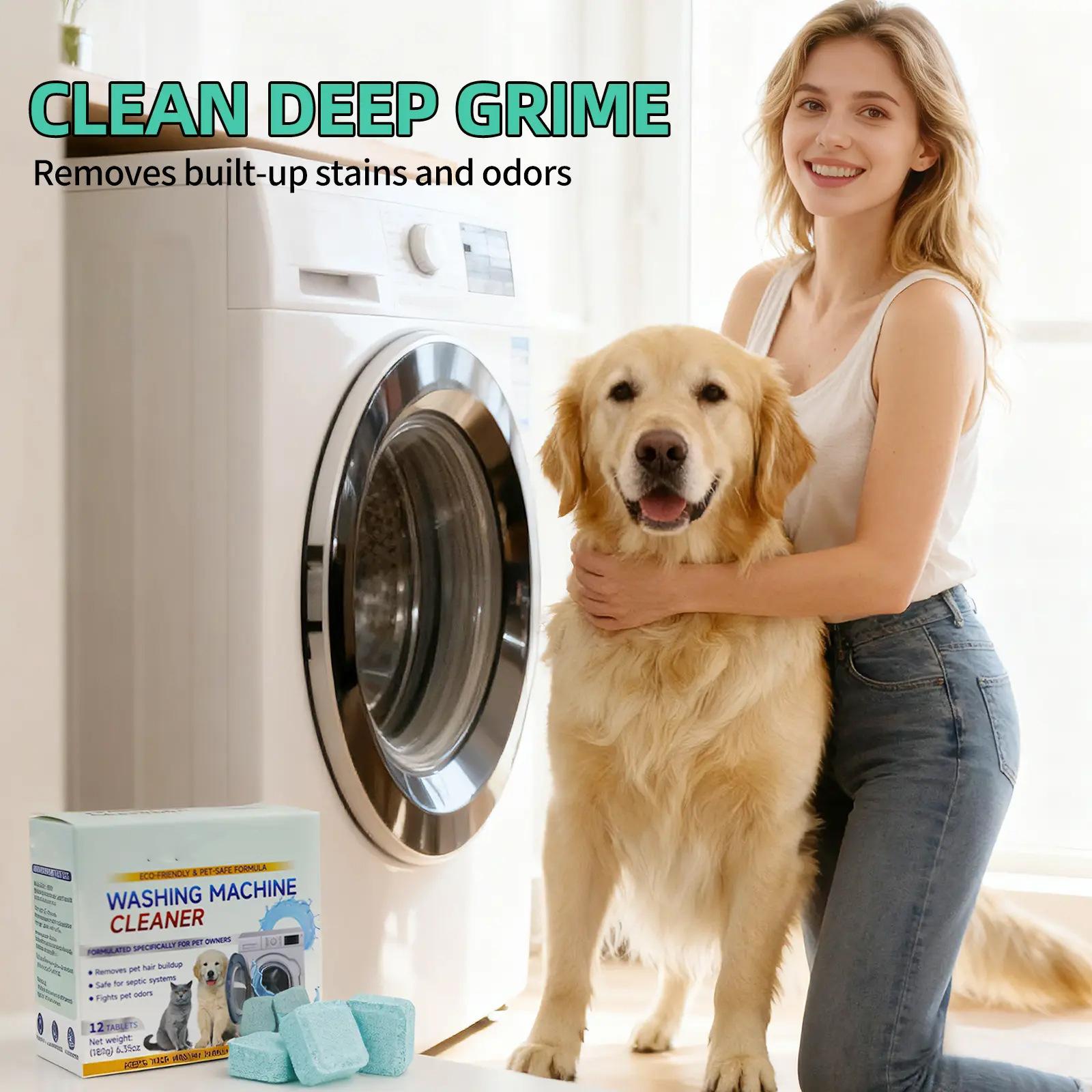 Three-pack eco-friendly washing machine cleaner can effectively remove pet odors and residual dirt from clothes, keeping the washing machine fresh and clean Cute Dinosaur-Shaped Toilet Bowl