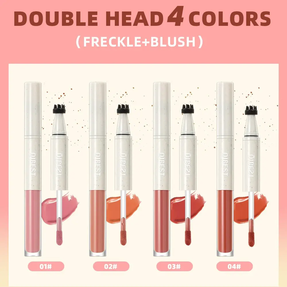 2-In-1 Freckle Stamp Pen and Blush Liquid, Dual Function Makeup Tool, Natural Freckle Makeup, Easy Application, Long-Lasting Finish, Perfect for Daily Use