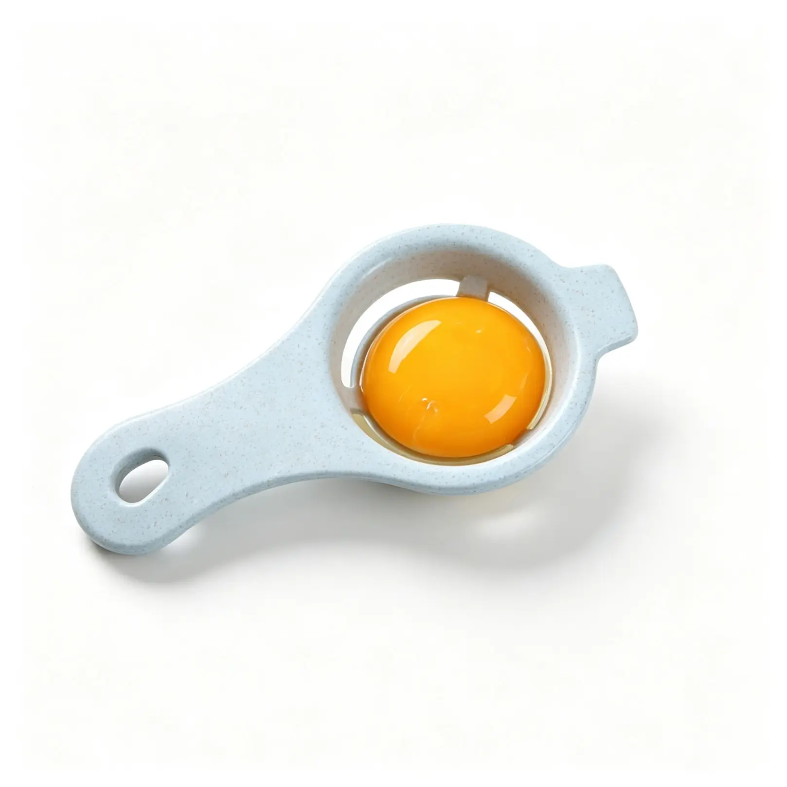 8 Pack Egg Yolk Separator Tool, Wheat Straw Egg Divider with Hanging Hole, Lightweight Sturdy Kitchen Gadget for Baking, Cooking & Breakfast